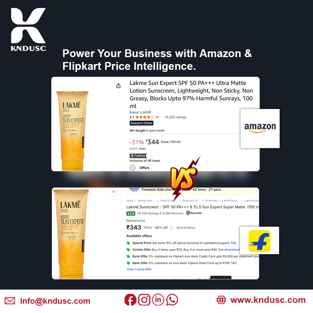 Flipkart & Amazon Price Intelligence