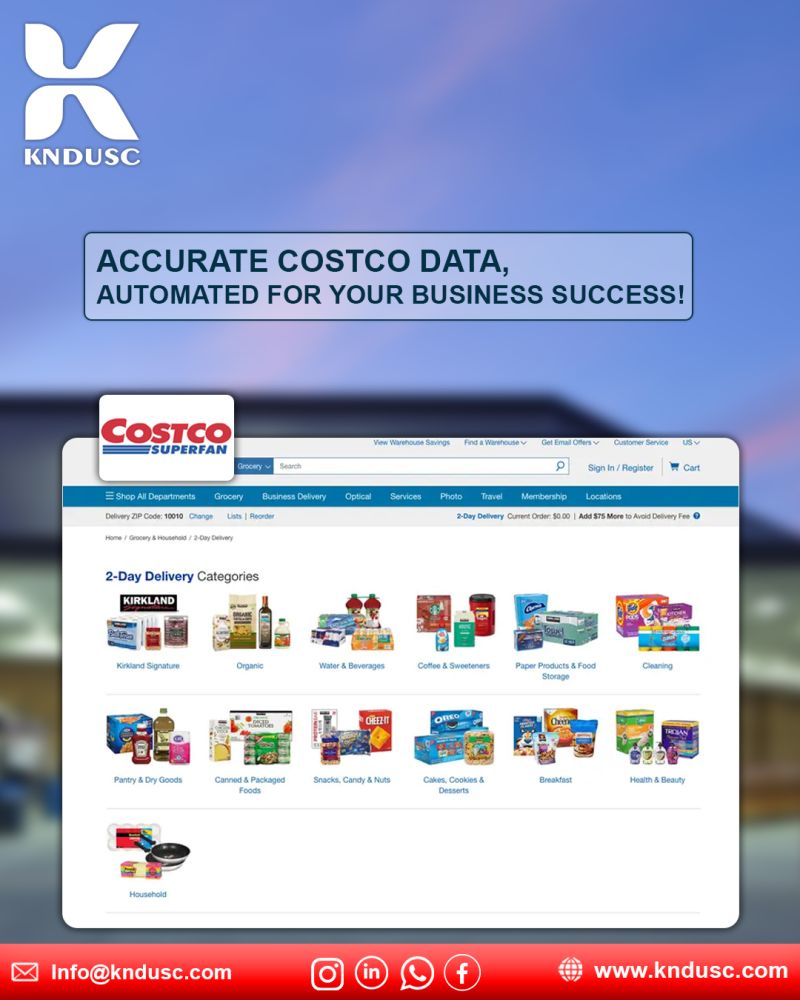 Accurate Costco Data Scraping: Real-Time Pricing, Trends & Retail Intelligence with KNDUSC