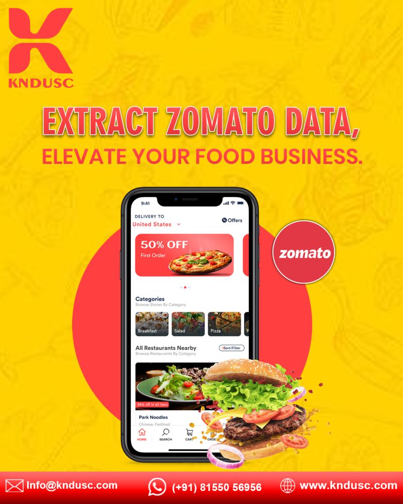 Zomato Data Scraping: Real-Time Competitor Menus, Pricing & Food Business Growth with KNDUSC