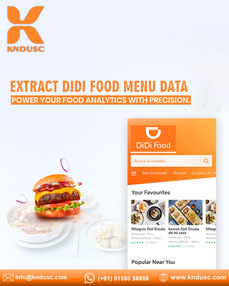 DiDi Food Data Scraping: Real-Time Menu, Pricing & Food Analytics with KNDUSC