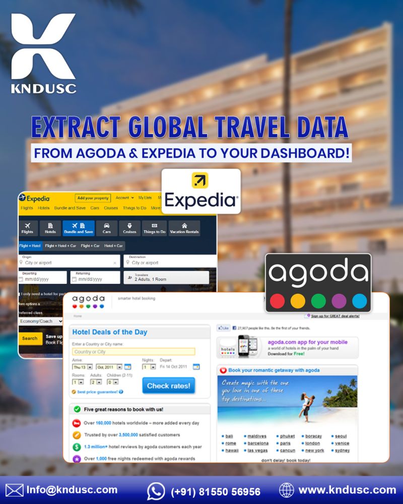 Global Travel Data Scraping: Real-Time Agoda & Expedia Pricing for Hospitality Analytics by KNDUSC