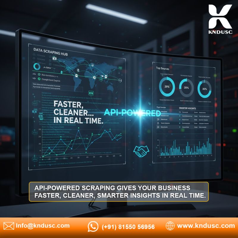 API-Powered Data Scraping: Faster, Cleaner & Smarter Real-Time Insights with KNDUSC